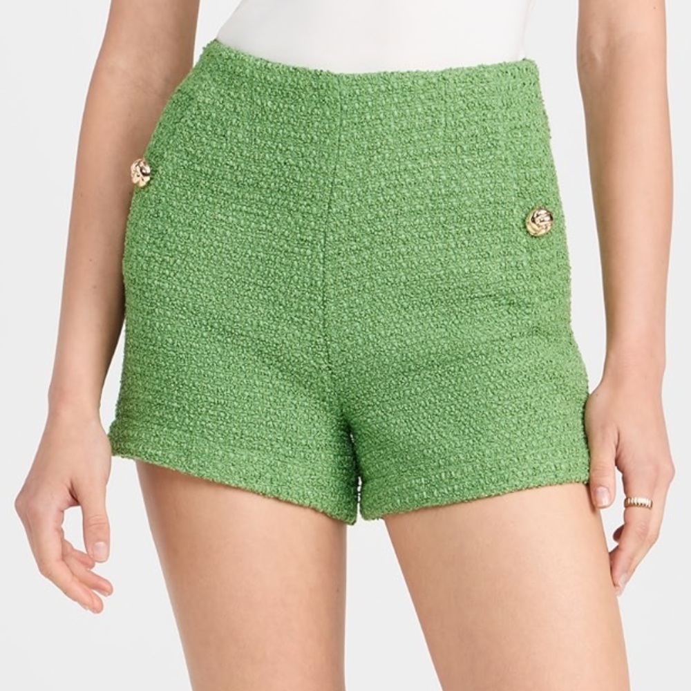 Tweed Buttoned Shorts